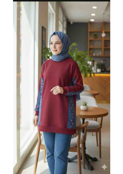 Nakışişlemelikotdetaylıtesettür Tunik
