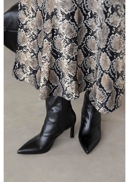 Erıca Kadın Streç Deri Bot Siyah indirimleri