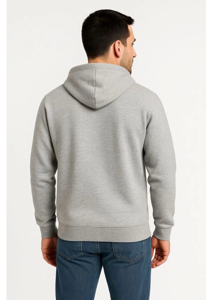 Erkek Üç Iplik Kapüşonlu Tam Fermuarlı Kanguru Çepli Sweatshirt Hoodie fiyatları