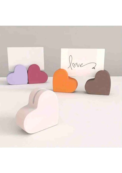 Kalp Not Tutucu, Dekoratif Not Resim Tutucu, Kartvizitlik,dekoratif Aksesuar Hediyelik Dekoratif Kalp. Yeni Iş Yeni Ev Doğum Gunu Hediyelik Kartvizit Tutucu