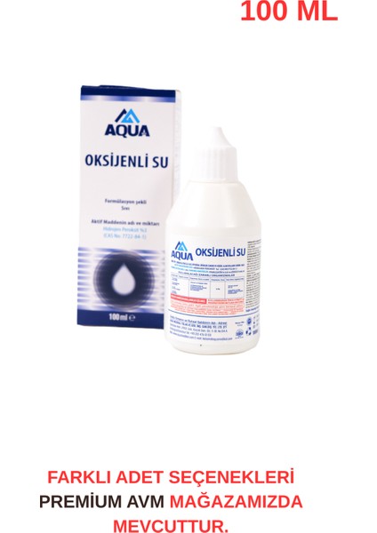 Oksijenli Su 100 ml | Cilt ve Yüzey Temizliği Için Oksijenle Güçlendirilmiş Formül