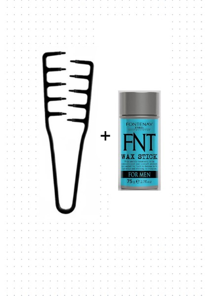 Hair Wax Stick 75GR - Saç Sabitleyici For Men + Mucizevi Tarak 2'li Set