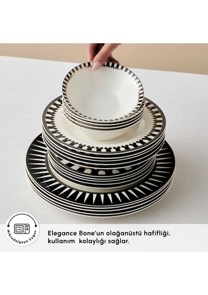 Elegance Bone Helsinki 24 Parça 6 Kişilik Yemek Takımı