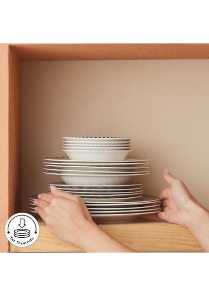 Elegance Bone Helsinki 24 Parça 6 Kişilik Yemek Takımı