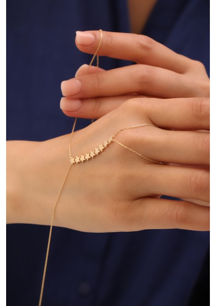 14 Ayar Altın Sıralı Yıldız Şahmeran