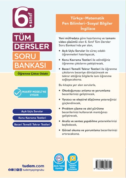 6. Sınıf Tüm Dersler Soru Bankası fiyatları