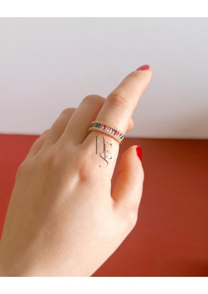 GOLD RENKLİ TAŞ YÜZÜK fırsatları