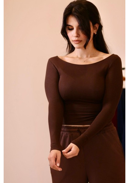 Kayık Yaka Uzun Kollu Kaliteli Buzzy Kumaş Badi fiyatları