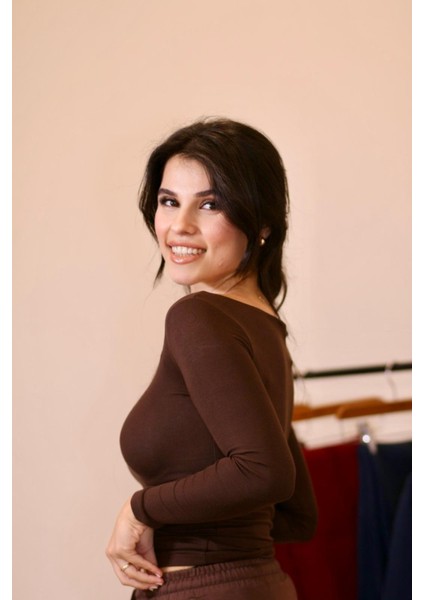 Kayık Yaka Uzun Kollu Kaliteli Buzzy Kumaş Badi modelleri