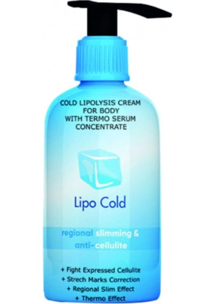Süper Lipo Cold Sıkılığa Inceliğe Hafifliğe ve Selülilitlerinize Güçlü Etkide Krem 250 ml