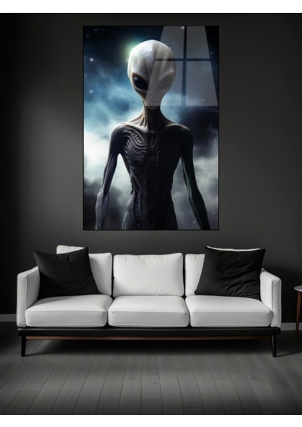 Fantastik Uzaylı Cam Tablo fiyatları