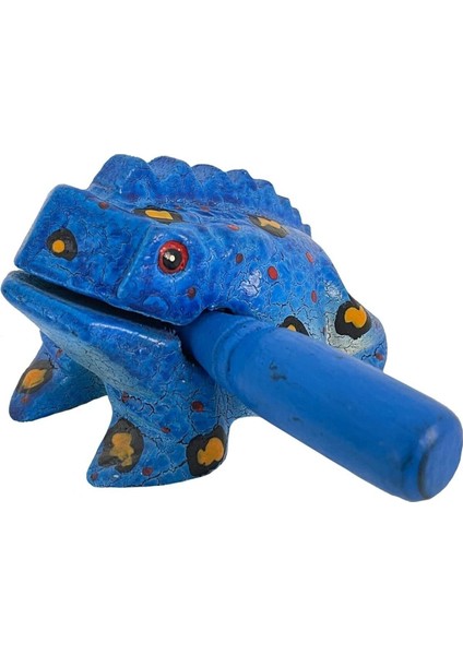 Renkli Dekoratif Kurbağa Sesi Çıkaran 6 Cm, Şans ve Neşe Getirir