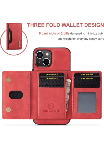 iPhone 14 Plus Kılıf Ming Serisi 2-1 Pu Deri Kartlıklı Kapak fiyatları