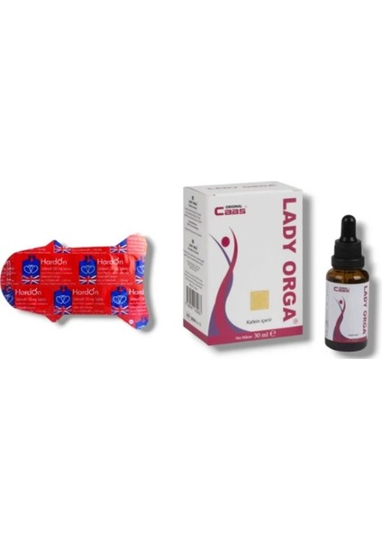 Süper Caas Lady Orga Kadınlara Özel Istek Damla 30 ml + Erkeklere Özel 6'lı Hediye