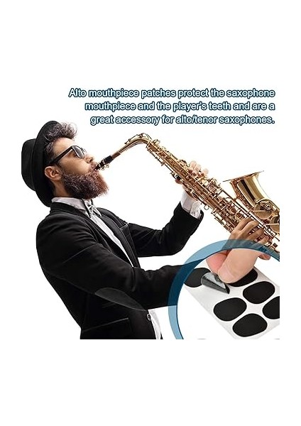40 Adet Ağızlık Yastığı, Isırık Kauçuğu, Klarnet, 0,8 Mm, Eski Tenor Saksafon-Klarnet Ağızlık Yastığı, Isırık Plakası, Saksafon, Yeni Başlayanlar Için Saksafon ve Klarnet indirimleri