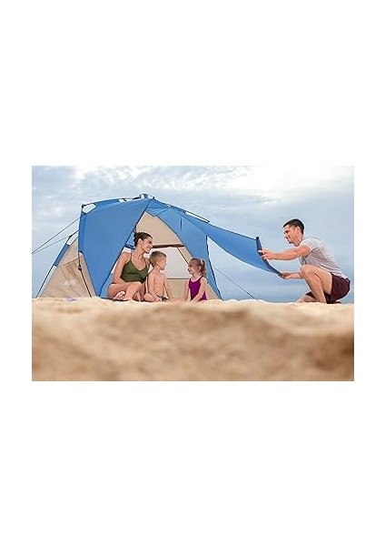 Swiftclick Kurulumlu Bestway Dome 4 Plaj Çadırı, 42 Inç ve 50 Inç x 7 Ft 10 Inç x 49 Inç Veya 1.07 M ve 1.27 M x 2,40 M x 1.25 M fırsatları