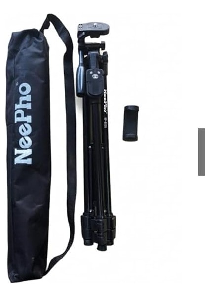 Tripod Aliminyum Gövdeli Profesyonel Telefon Tutucu Çantalı 150 cm Tripod Neepho F8810 Bluetooth Kuamandalı fırsatları