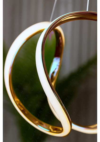 Kumandalı Gold Lüks 3 Renk Ledli Avize fiyatları