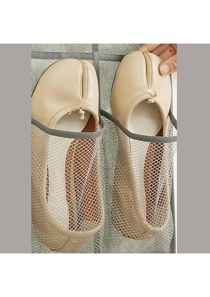 Arkasına Takılabilen 24 Gözlü Kumaş Organizer Düzenleyici, Ev Için Pratik Terlik Eşya Temizlik Malzemesi (1) indirimleri