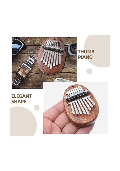 Mini Kalimba Parmak Piyano Taşınabilir Ahşap Müzik Aleti Nota Hafif Tasarım Için Pratik Müzik Eğitimi modelleri