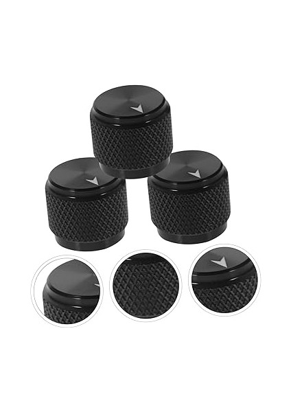 4 Adet Gitar Düğmesi Elektrik Gitarlar Için Yedek Alüminyum Alaşımlı Ton Düğmeleri Siyah Kolay Kurulum modelleri