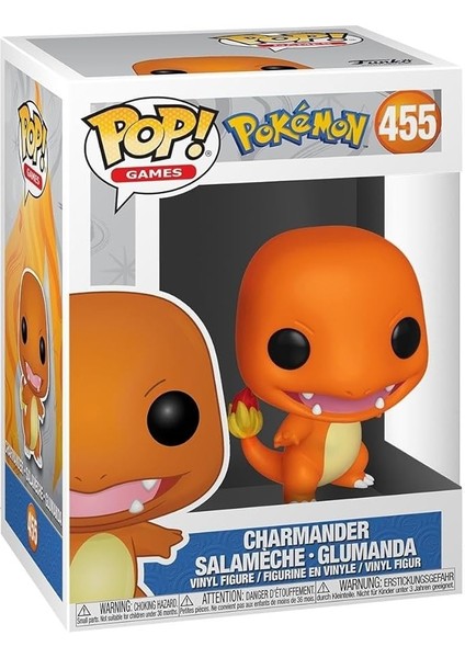 50403 Pop Oyunları: Pokemon Charmander Varsayılan, Renkli Oyuncak Figür