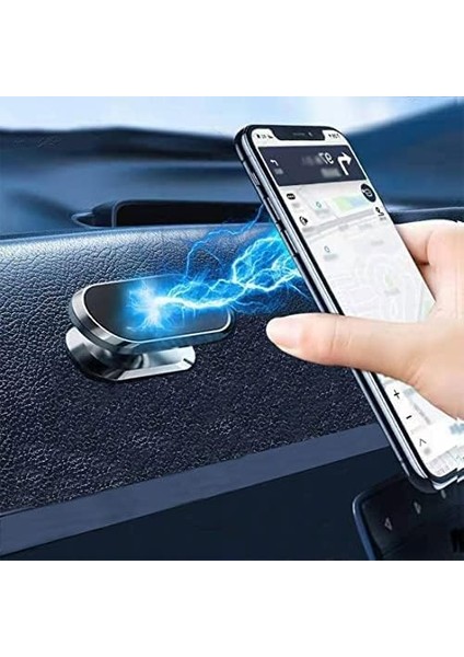 Manyetik Araç Telefonu Tutucu, 360 ° Döndürme ile Araba Manyetik Montaj Için Telefon Tutucu, Evrensel Mıknatıs Cep Telefonu Montaj Panosu Cradle