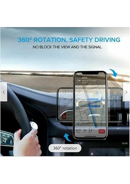 Manyetik Araç Telefonu Tutucu, 360 ° Döndürme ile Araba Manyetik Montaj Için Telefon Tutucu, Evrensel Mıknatıs Cep Telefonu Montaj Panosu Cradle fırsatları