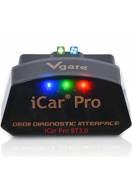 Icar Pro Bluetooth 3.0 Obd2 Kod Okuyucu Obdıı Tarayıcı Tarama Aracı Araba Arıza Kontrolü Motor Işığı Tork Android Için Uyumlu ELM327 Adaptörü ile Uyumlu