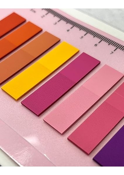 Gemi Dükkan 10 Renkli Cetvelli Romantic Şeffaf Pet Indeks/ındex Sticker/sticky Note/post-It modelleri