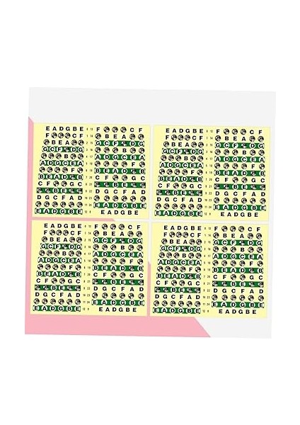 10 Parçalı Klavye Etiket Notlarımızla Gitarı Hızlı Öğrenin - 6 Telli Gitar Için Klavye Çıkartmaları modelleri