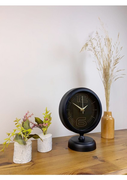 25 x 20 cm Siyah Modern Masa Saati modelleri