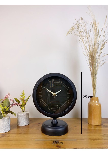 25 x 20 cm Siyah Modern Masa Saati fırsatları