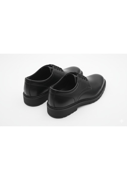 GR0457 Hakiki Deri 46 Numara Büyük Numara Yüksek Eva Taban Üst Kalite Ortopedik Spor Klasik Erkek Ayakkabı