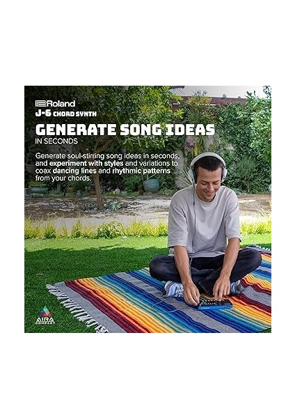 Aıra Compact J-6 Chord Synth | Profesyonel Roland Sesleri ve Özellikleri ile Şarkı Üretimi Için Mobil Enstrüman | Juno-60 Sentezleyici Motor ve Ön Ayarlar | Akor Sıralayıcı | Efektler fırsatları