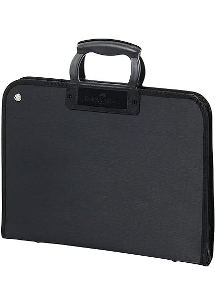 Proje Çantası Siyah, 28X38 Cm, Askılı Taşıma, Kalemlikli, Sert Kapaklı, El Yormayan Ergonomik Kulp fiyatları