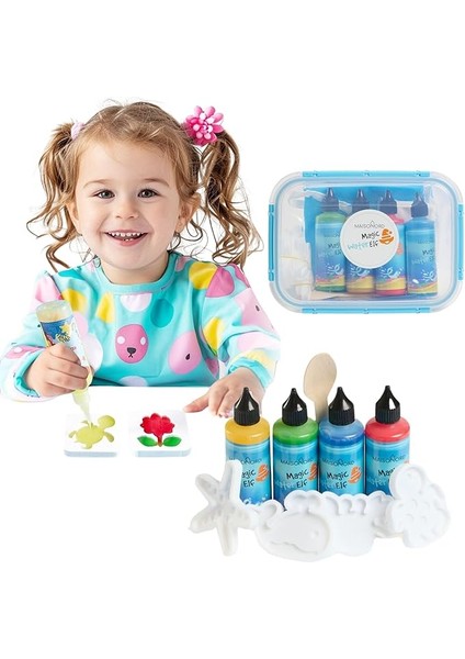 Magic Water Elf Sihirli Su Hayvanları Kendin Yap Eğitici Oyun Seti | Çocuklar Için El Yapımı Renkli Su Peri Oyuncağı, Yaratıcı Oyun Parti Hediyeleri