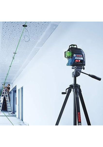 Professional Measurement Gll 3-80 G Çizgi Lazer, 120 Metre, Takım Çantası, Lazer Hedef Tahtası, 4 Pil, Mavi modelleri