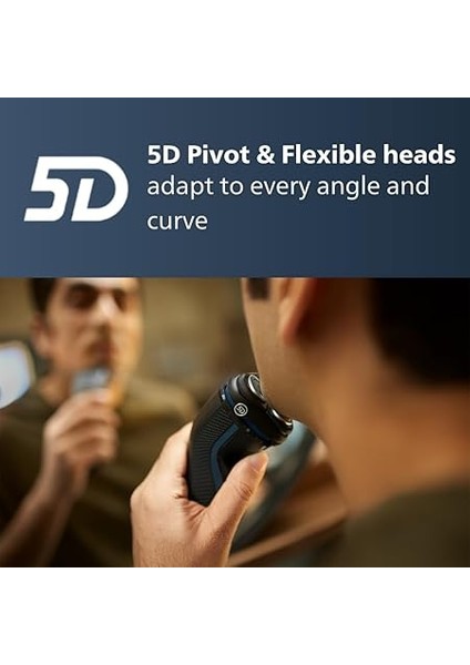 3000 Serisi Tıraş Makinesi, Islak ve Kuru Kullanım, 5d Esnek Başlık, Powercut Bıçaklar, Hassas Ciltler Için, S3144/00 modelleri