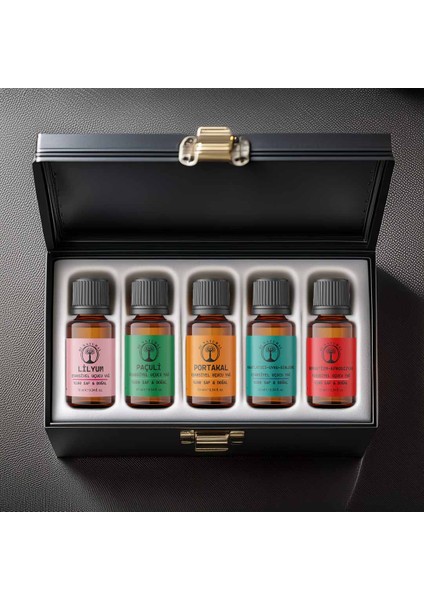 5'li Esansiyel Yağ Seti %100 Saf & Doğal 10 ml x 5