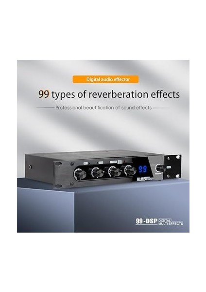 Profesyonel Karaoke Mikseri Reverberatör 99 Dsp Dijital Efektörü Stereoskopik Efekti Ktv Mikrofon Sahne Ları Için Bt Yananma Efektörü Dj'ler Iş Konuşmaları fiyatları