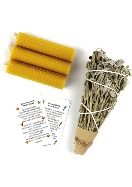 Make It Easier Arınma ve Enerji Başlangıç Seti : Adaçayı Tütsü ve 3 Organik Balmumu Mum fiyatları