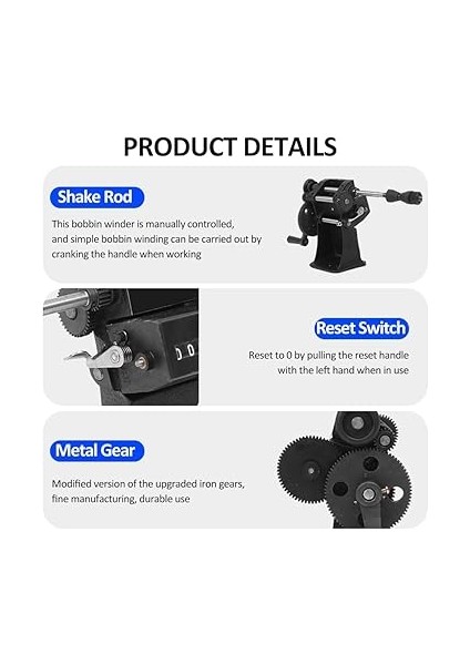 Bobin Sarma Makinesi 1/16 ''- 1/2'' El Bobin Sarıcı Spiraller Için Sayaçlı Motor Bobin Gitar Alma Bobinleri fiyatları