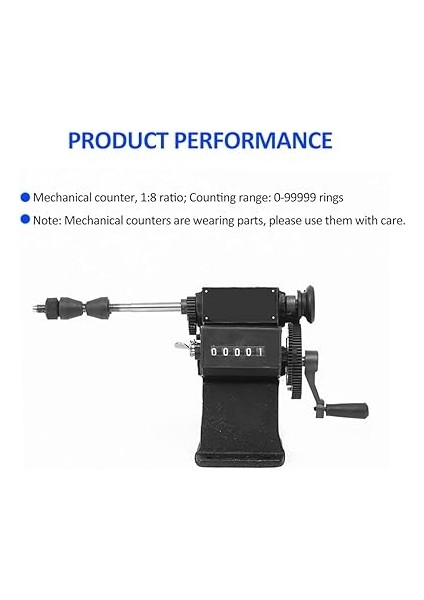 Bobin Sarma Makinesi 1/16 ''- 1/2'' El Bobin Sarıcı Spiraller Için Sayaçlı Motor Bobin Gitar Alma Bobinleri indirimleri