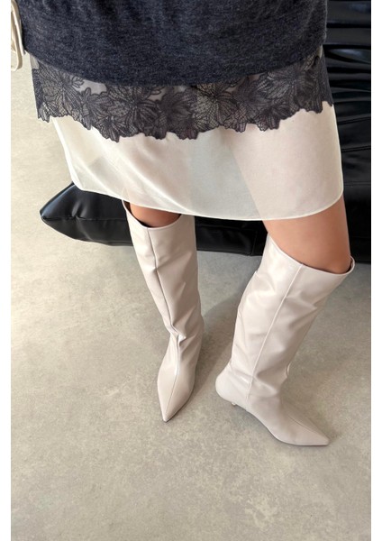 Alessi Kadın Pino Ökçe Deri Çizme Bej fiyatları