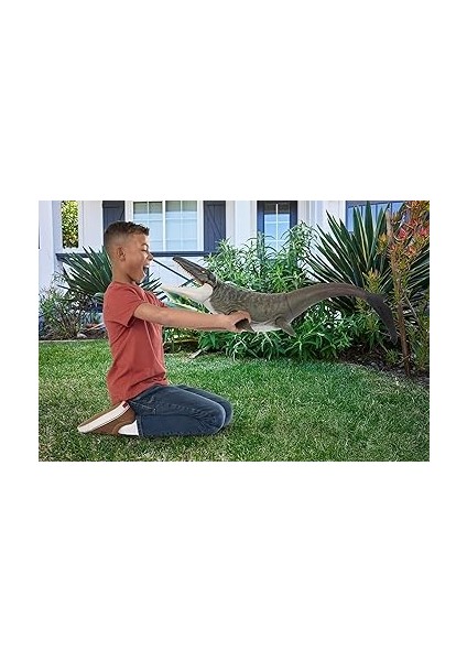 Jurassic World Rebirth Devasa Mosasaurus Aksiyon Figürü, 2 Saldırı Hareketine Sahip Dinozor Oyuncağı, Filmden Uyarlanan Tasarım, Bükülebilir Eklemler, JGB51 fiyatları