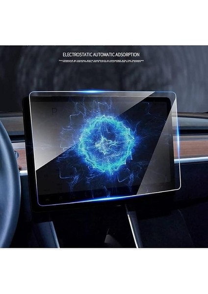 Tesla ile Uyumlu Model Y 15 Inç 2023 2024 Multimedya Auido Ekran Koruyucu Cam Film Çizilmez Araç Screen Protector modelleri