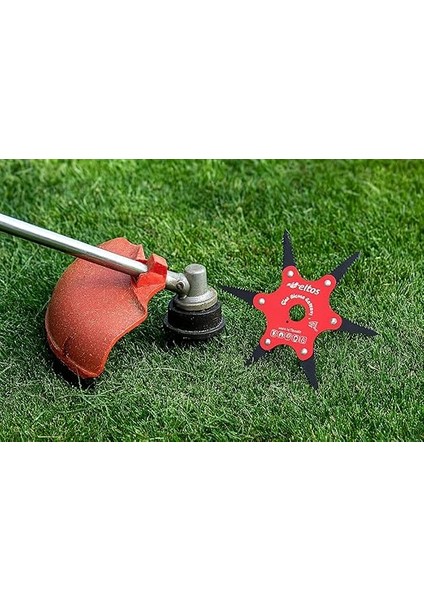 Çim Biçme Aparatı, 6 Bıçaklı, Ergonomik, Metal, Bahçe Tırpan Makinesi Ek Parça, CBA250 fiyatları