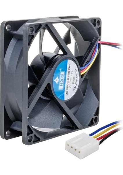 12 Volt 8x8 Pc Kasa Fanı (80X80X25 Mm)