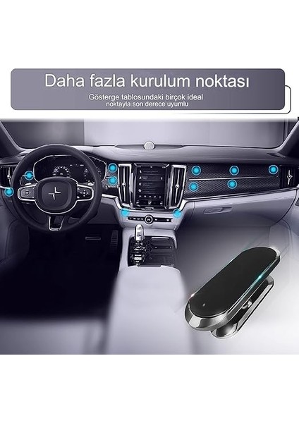 Mini Süper Güçlü 8 Mıknatıslı Telefon Tutucu Vhb Yapışkan Ped Desteği Manyetik F16 fırsatları